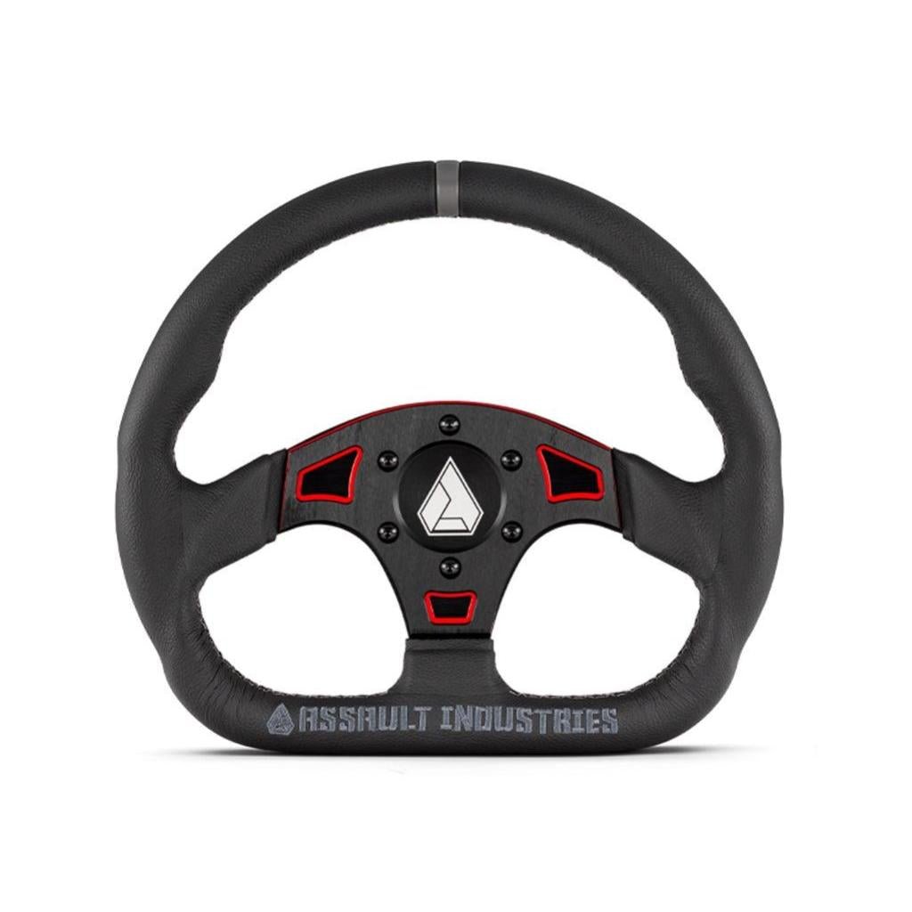 SuperATV Suede Ballistic "D" UTV Steering Wheel - MojoMotoSport.com