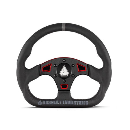 SuperATV Suede Ballistic "D" UTV Steering Wheel - MojoMotoSport.com