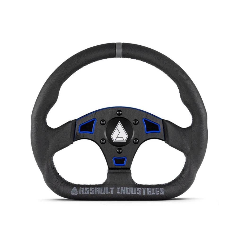SuperATV Suede Ballistic "D" UTV Steering Wheel - MojoMotoSport.com