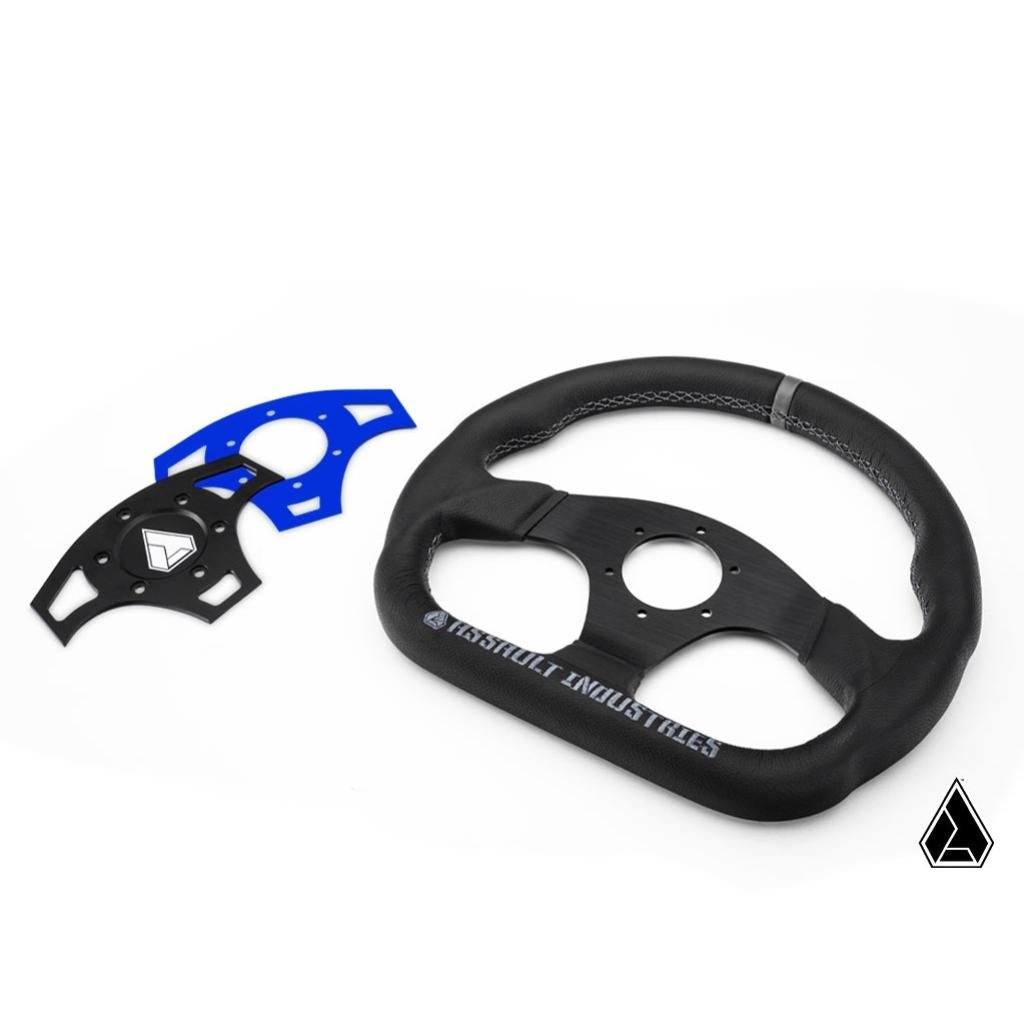 SuperATV Suede Ballistic "D" UTV Steering Wheel - MojoMotoSport.com