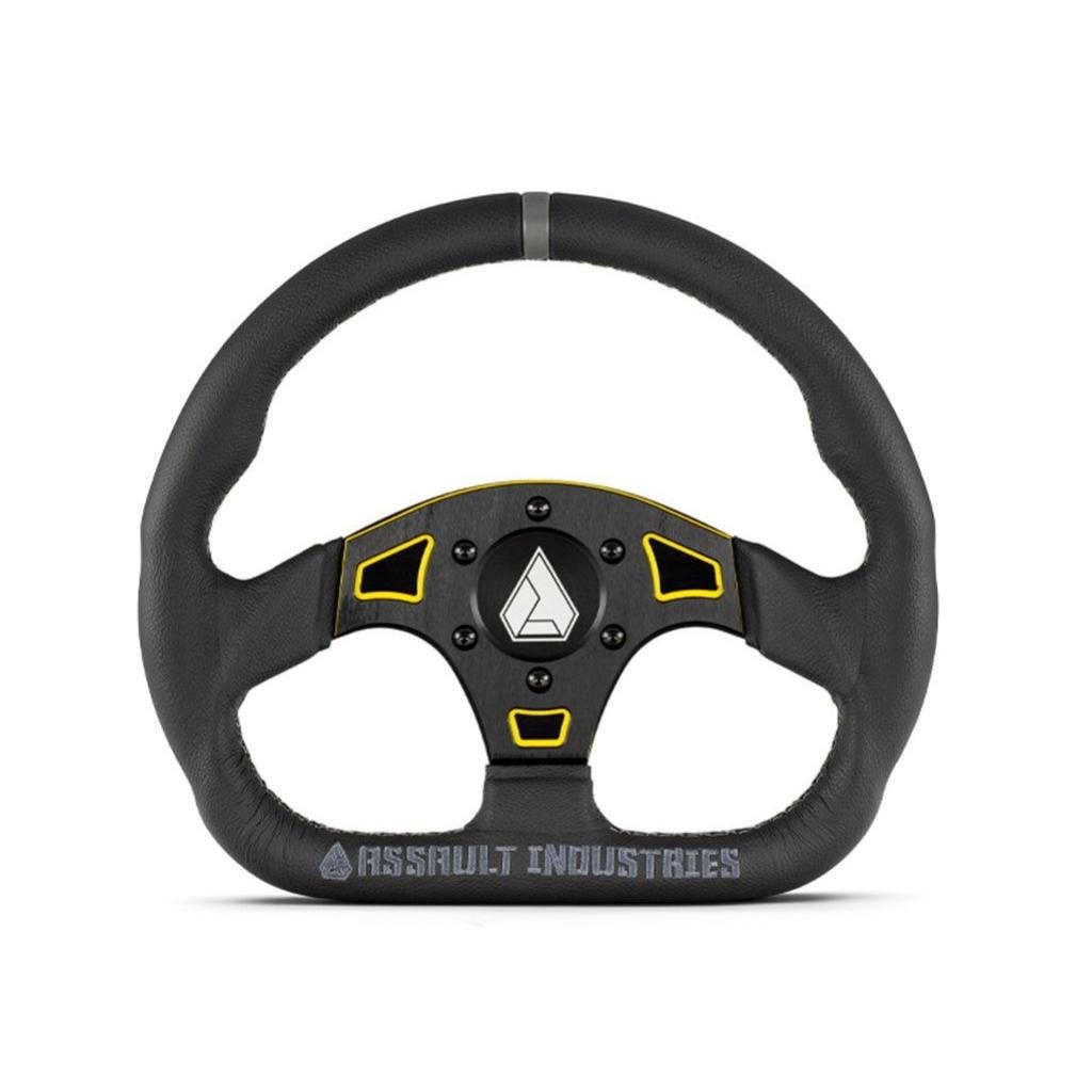 SuperATV Suede Ballistic "D" UTV Steering Wheel - MojoMotoSport.com