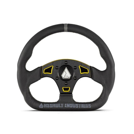 SuperATV Suede Ballistic "D" UTV Steering Wheel - MojoMotoSport.com