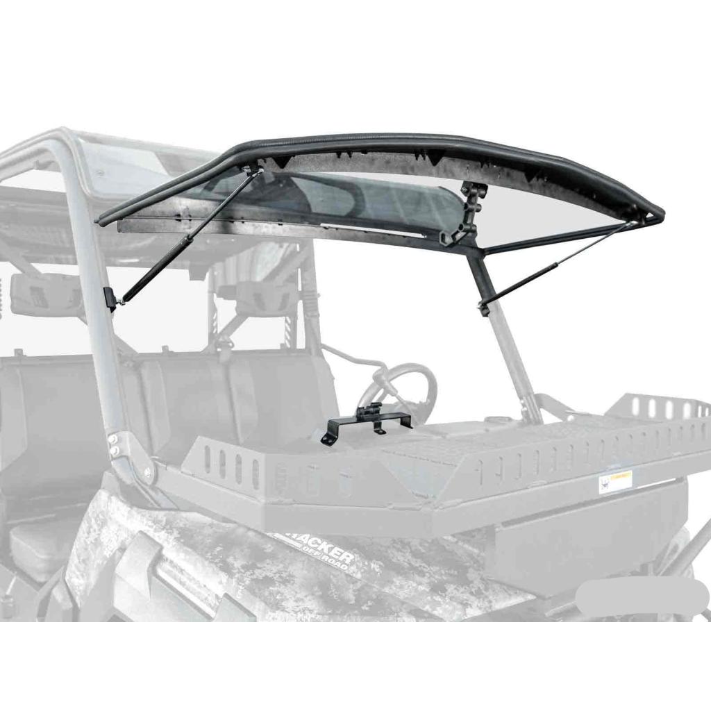SuperATV Tracker 800SX Scratch - Resistant Flip Windshield - MojoMotoSport.com