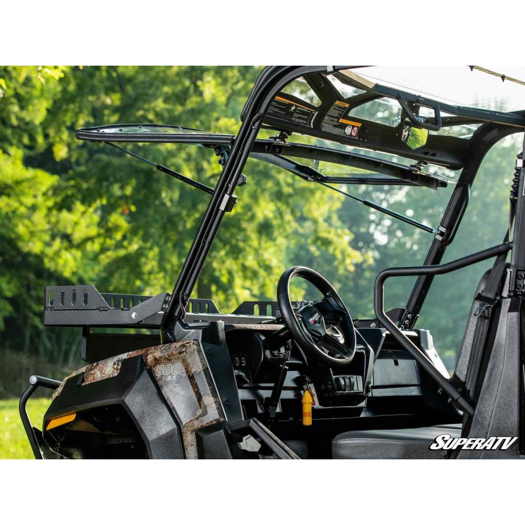 SuperATV Tracker 800SX Scratch - Resistant Flip Windshield - MojoMotoSport.com