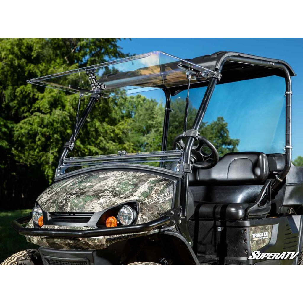 SuperATV Tracker OX400 Scratch - Resistant Flip Windshield - MojoMotoSport.com