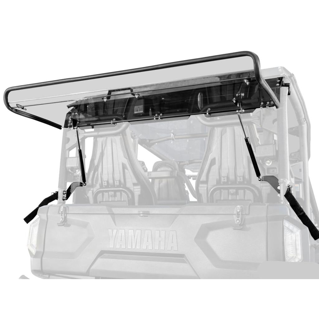 SuperATV Wolverine RMAX4 1000 Scratch - Resistant Rear Flip Windshield - MojoMotoSport.com