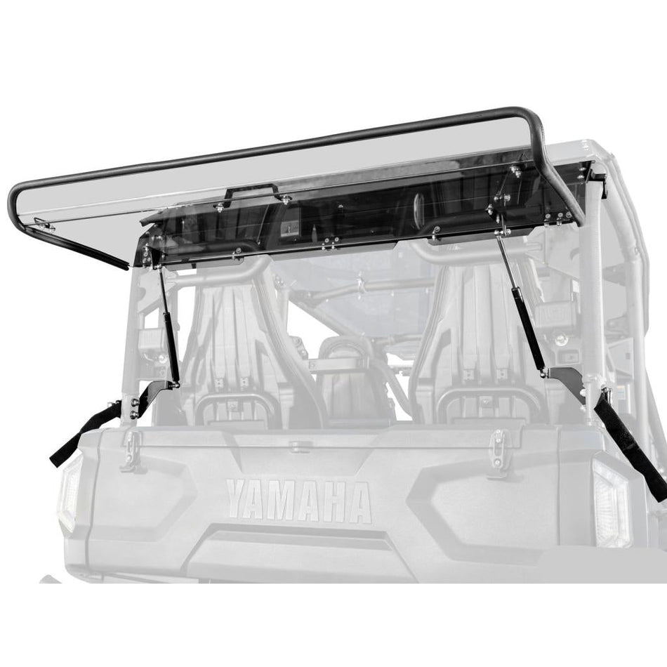SuperATV Wolverine RMAX4 1000 Scratch - Resistant Rear Flip Windshield - MojoMotoSport.com