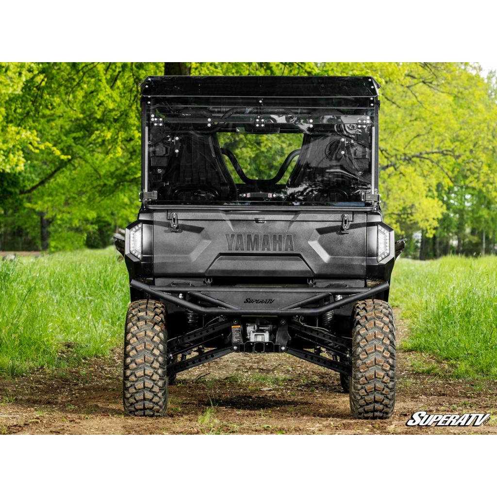 SuperATV Wolverine RMAX4 1000 Scratch - Resistant Rear Flip Windshield - MojoMotoSport.com