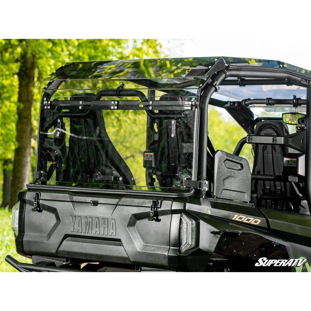 SuperATV Wolverine RMAX4 1000 Scratch - Resistant Rear Flip Windshield - MojoMotoSport.com