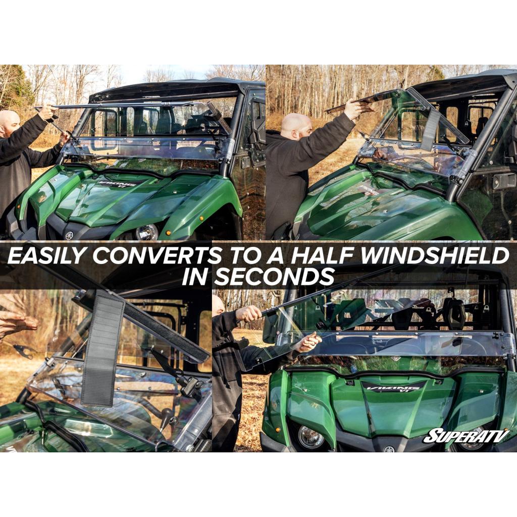 SuperATV Yamaha Viking 3 - in - 1 Windshield - MojoMotoSport.com