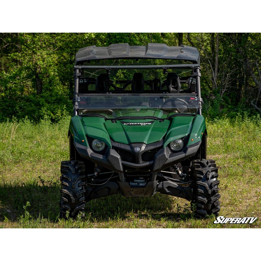 SuperATV Yamaha Viking Scratch Resistant Flip Windshield - MojoMotoSport.com