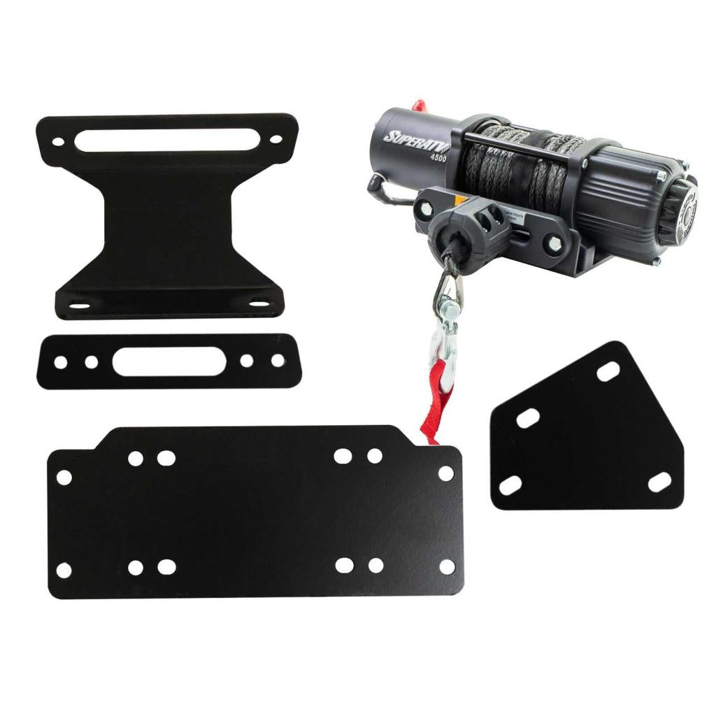 SuperATV Yamaha Viking Winch Mounting Plate - MojoMotoSport.com