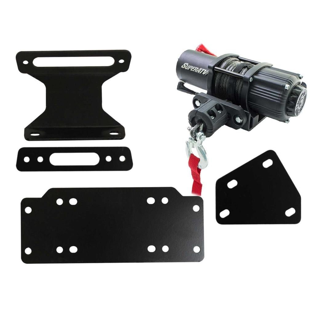 SuperATV Yamaha Viking Winch Mounting Plate - MojoMotoSport.com