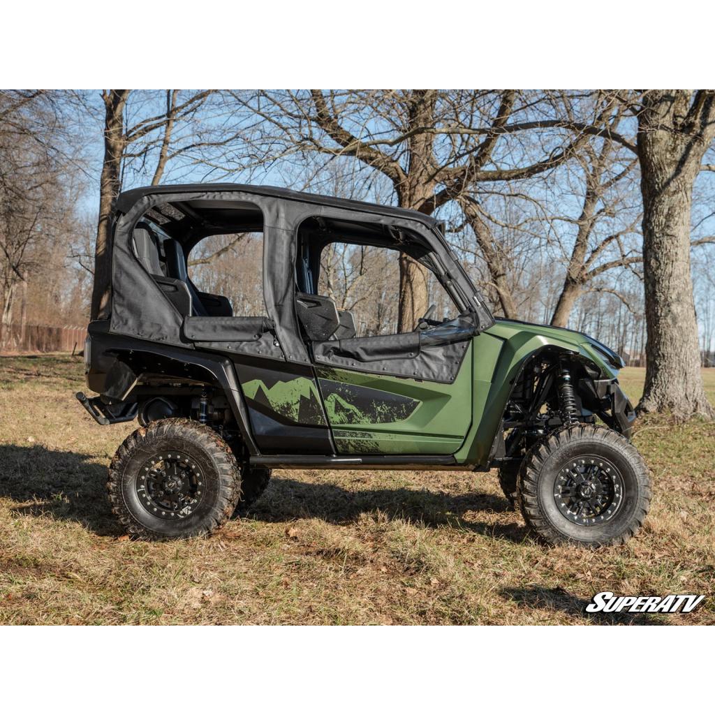 SuperATV Yamaha Wolverine RMAX 1000 Primal Soft Cab Enclosure Upper Doors - MojoMotoSport.com