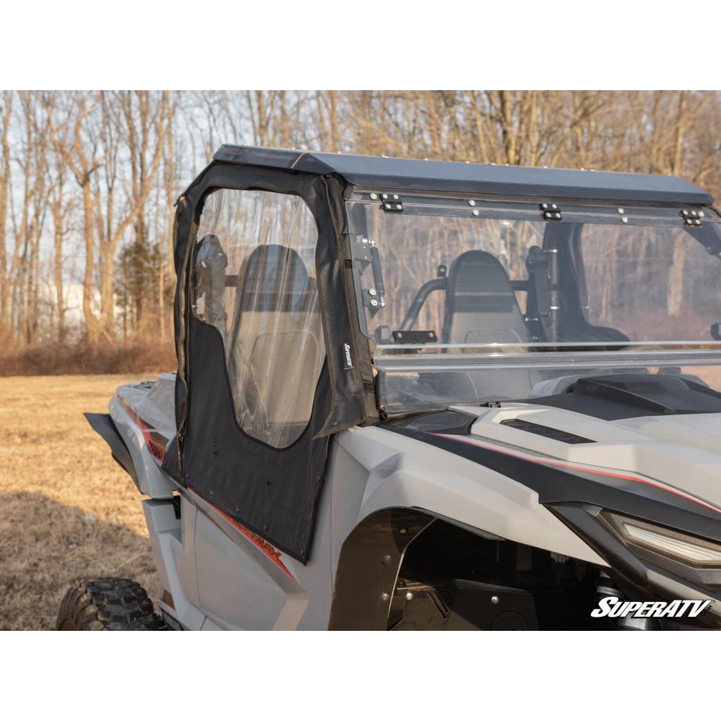 SuperATV Yamaha Wolverine RMAX 1000 Primal Soft Cab Enclosure Upper Doors - MojoMotoSport.com