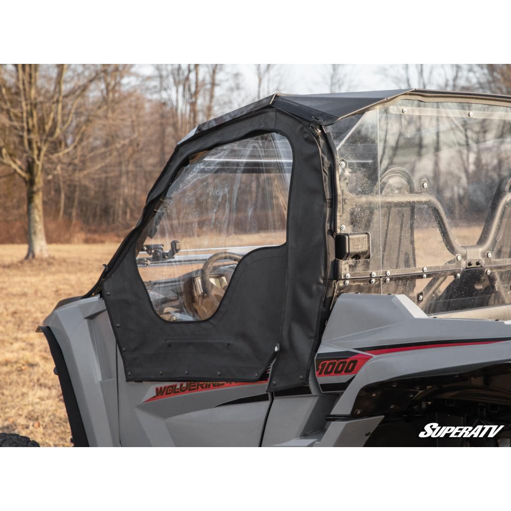 SuperATV Yamaha Wolverine RMAX 1000 Primal Soft Cab Enclosure Upper Doors - MojoMotoSport.com