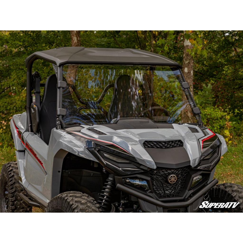 SuperATV Yamaha Wolverine RMAX 1000 Scratch Resistant Full Windshield - MojoMotoSport.com