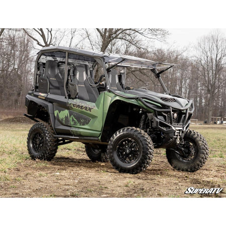 SuperATV Yamaha Wolverine RMAX MaxDrive Power Flip Windshield - MojoMotoSport.com