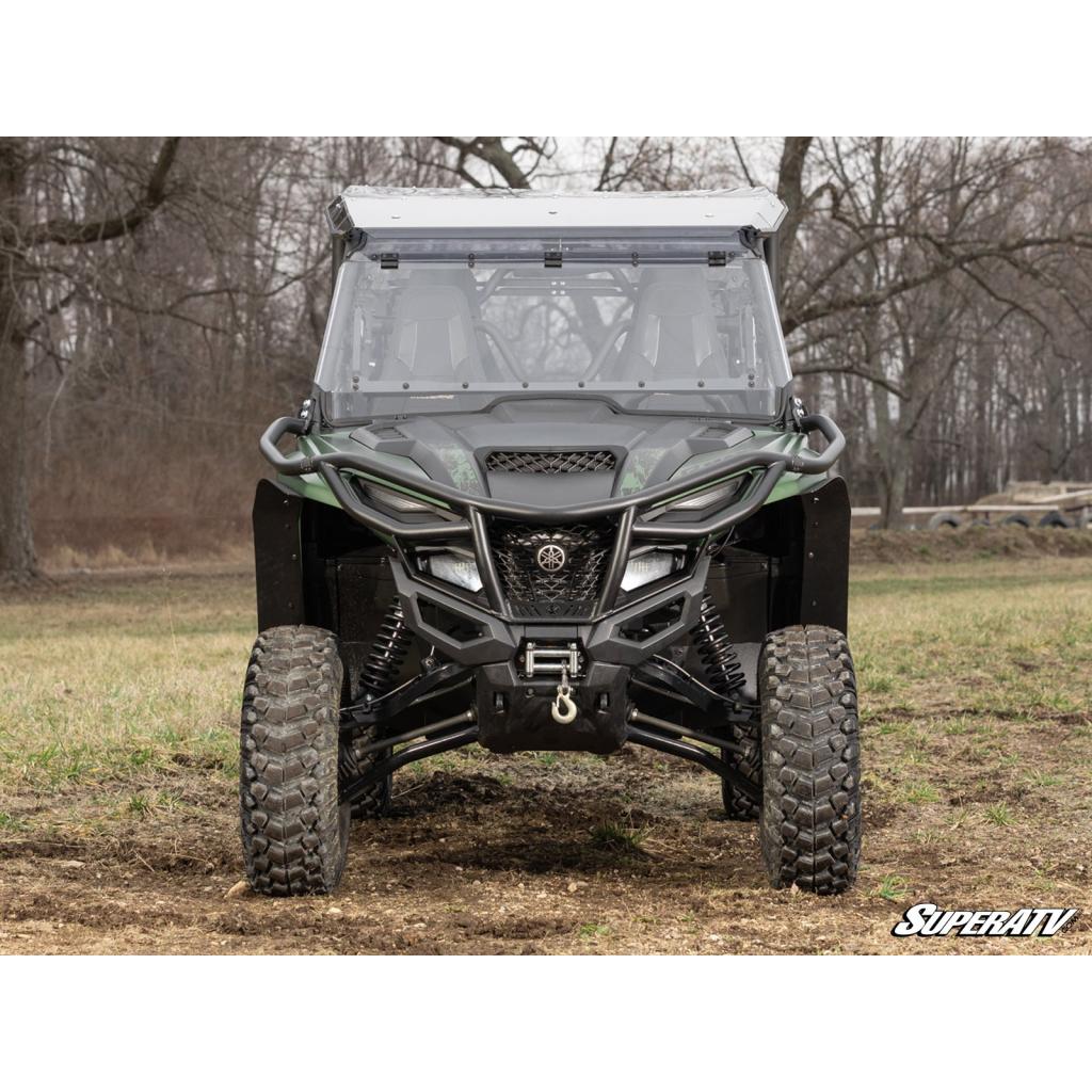 SuperATV Yamaha Wolverine RMAX MaxDrive Power Flip Windshield - MojoMotoSport.com