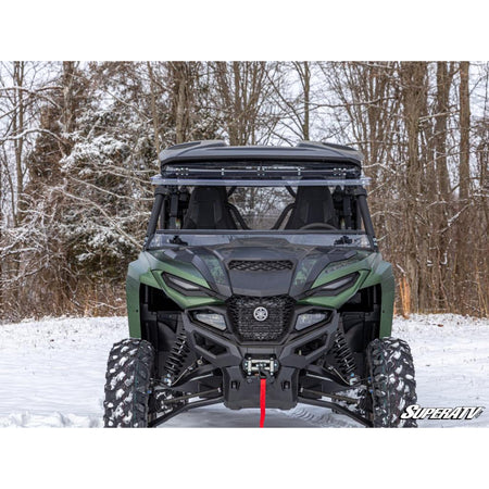 SuperATV Yamaha Wolverine RMAX Scratch Resistant Flip Windshield - MojoMotoSport.com