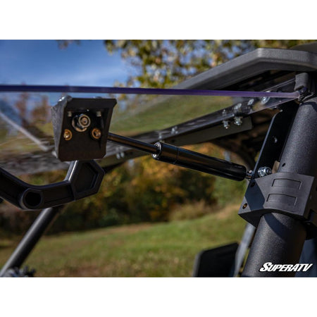 SuperATV Yamaha Wolverine RMAX Scratch Resistant Flip Windshield - MojoMotoSport.com