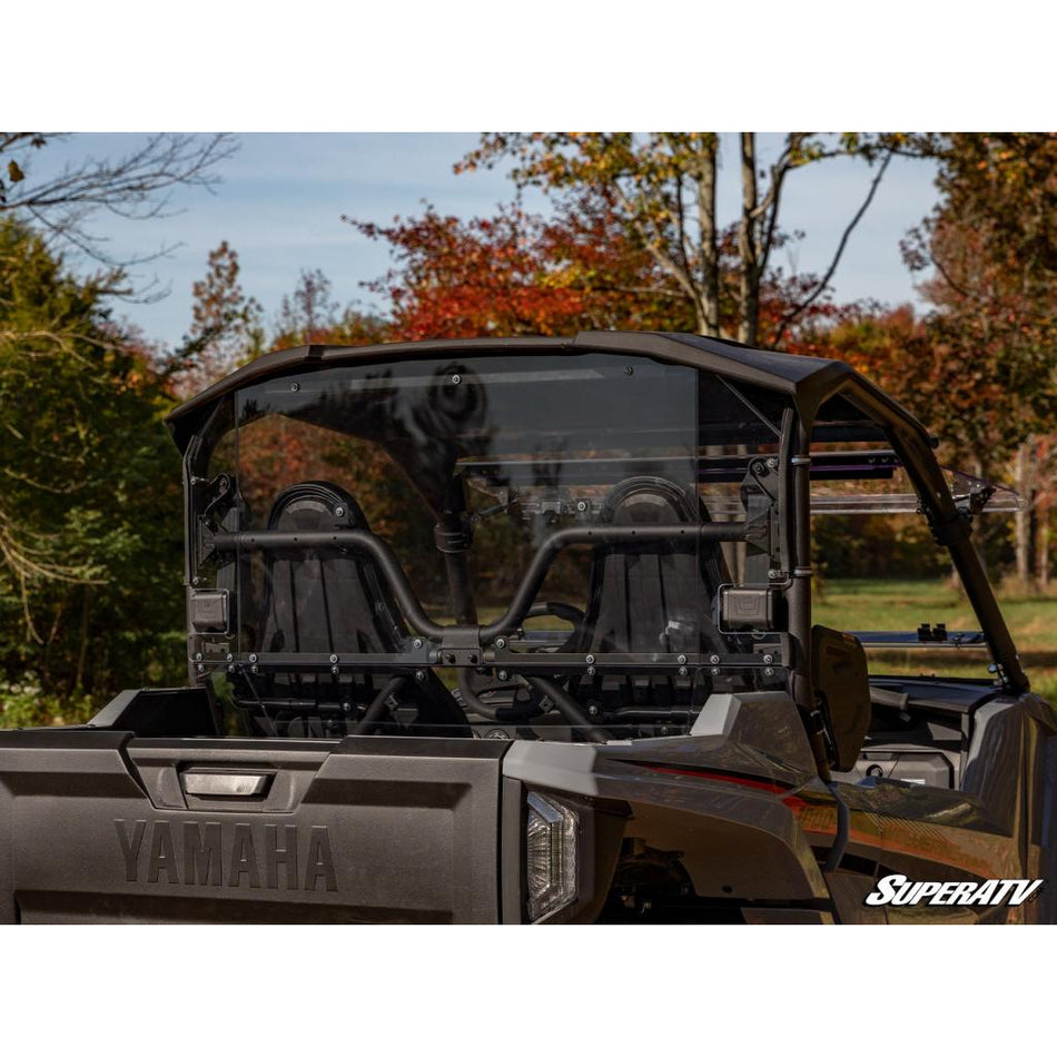 SuperATV Yamaha Wolverine RMAX2 1000 Scratch - Resistant Rear Windshield - MojoMotoSport.com