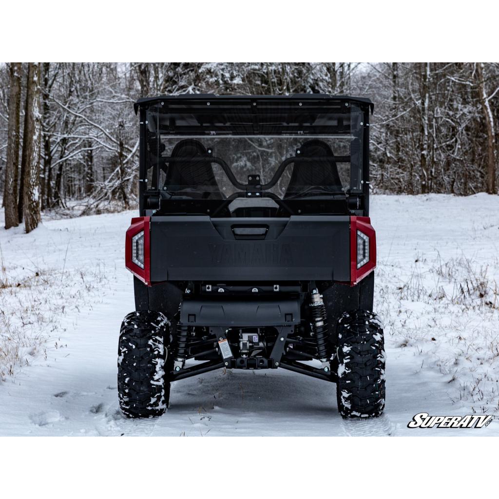 SuperATV Yamaha Wolverine X2 850 Rear Windshield - MojoMotoSport.com