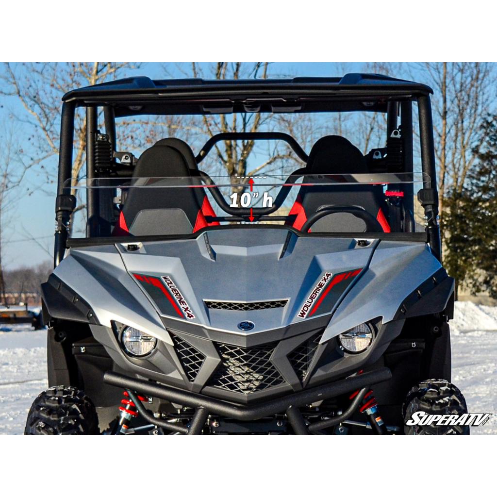 SuperATV Yamaha Wolverine X4 850 Half Windshield - MojoMotoSport.com
