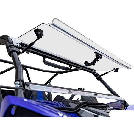 SuperATV Yamaha YXZ Scratch Resistant Flip Windshield - MojoMotoSport.com