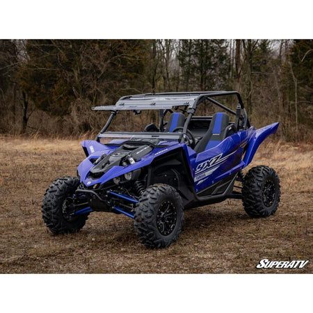 SuperATV Yamaha YXZ Scratch Resistant Flip Windshield - MojoMotoSport.com