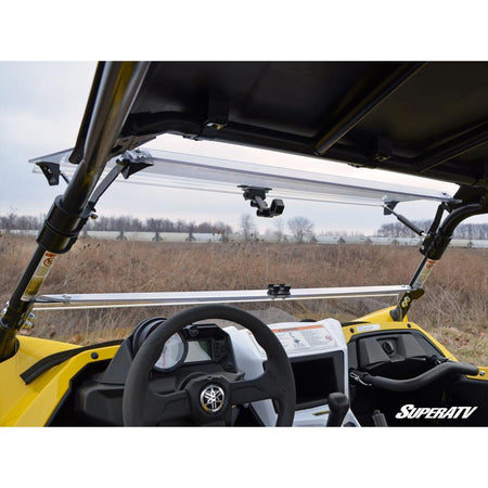 SuperATV Yamaha YXZ Scratch Resistant Flip Windshield - MojoMotoSport.com