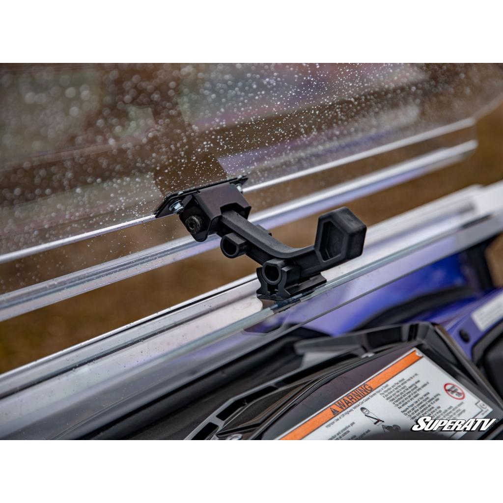 SuperATV Yamaha YXZ Scratch Resistant Flip Windshield - MojoMotoSport.com
