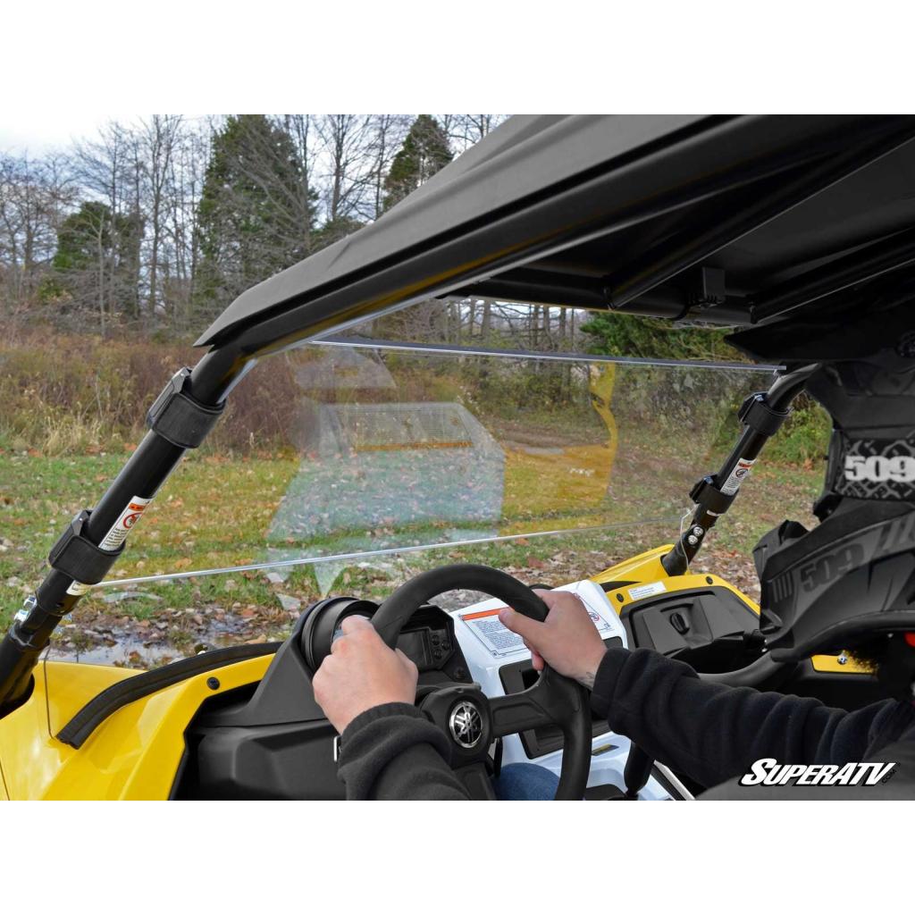 SuperATV Yamaha YXZ Scratch - Resistant Full Windshield - MojoMotoSport.com