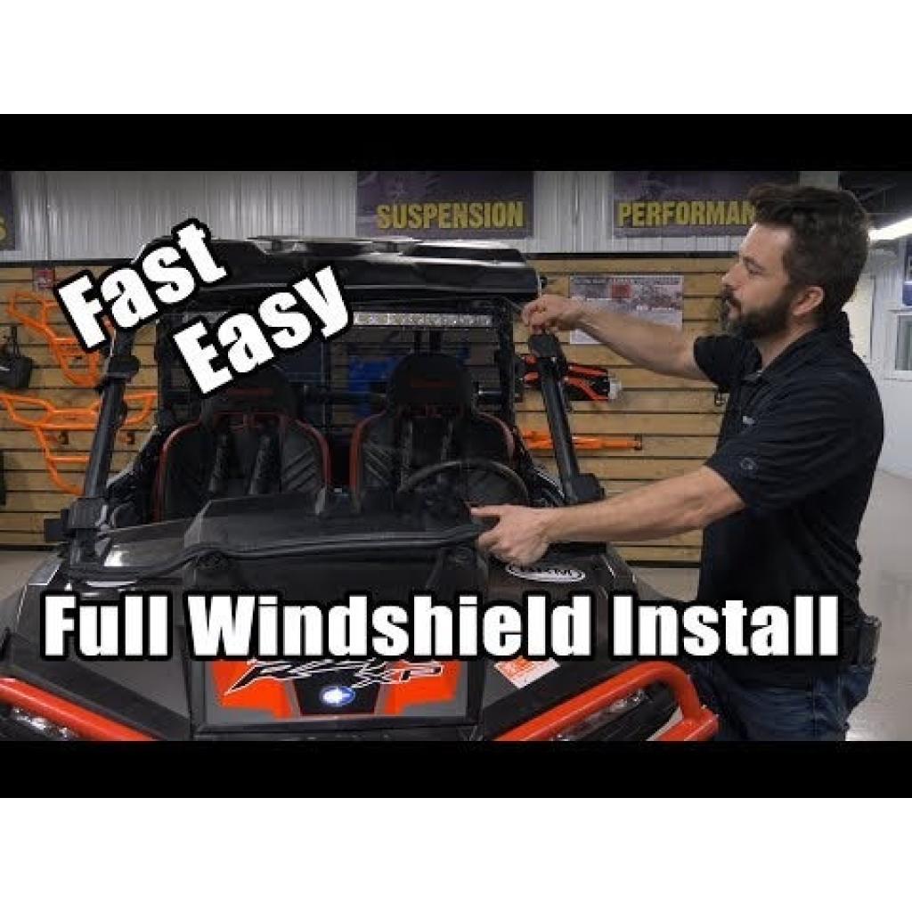 SuperATV Yamaha YXZ Scratch - Resistant Full Windshield - MojoMotoSport.com