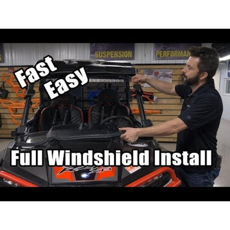 SuperATV Yamaha YXZ Scratch - Resistant Full Windshield - MojoMotoSport.com