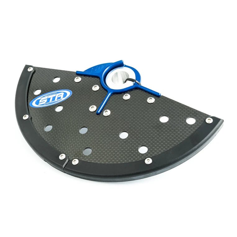 System Tech Racing Front Disc Guard G10 & Carbon Fiber - MojoMotoSport.com