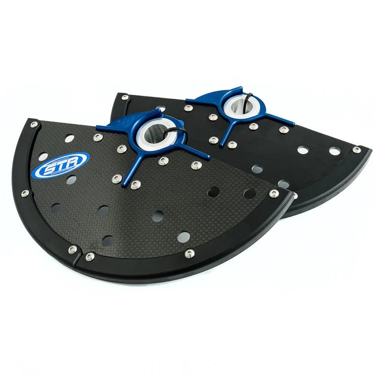 System Tech Racing Front Disc Guard G10 & Carbon Fiber - MojoMotoSport.com
