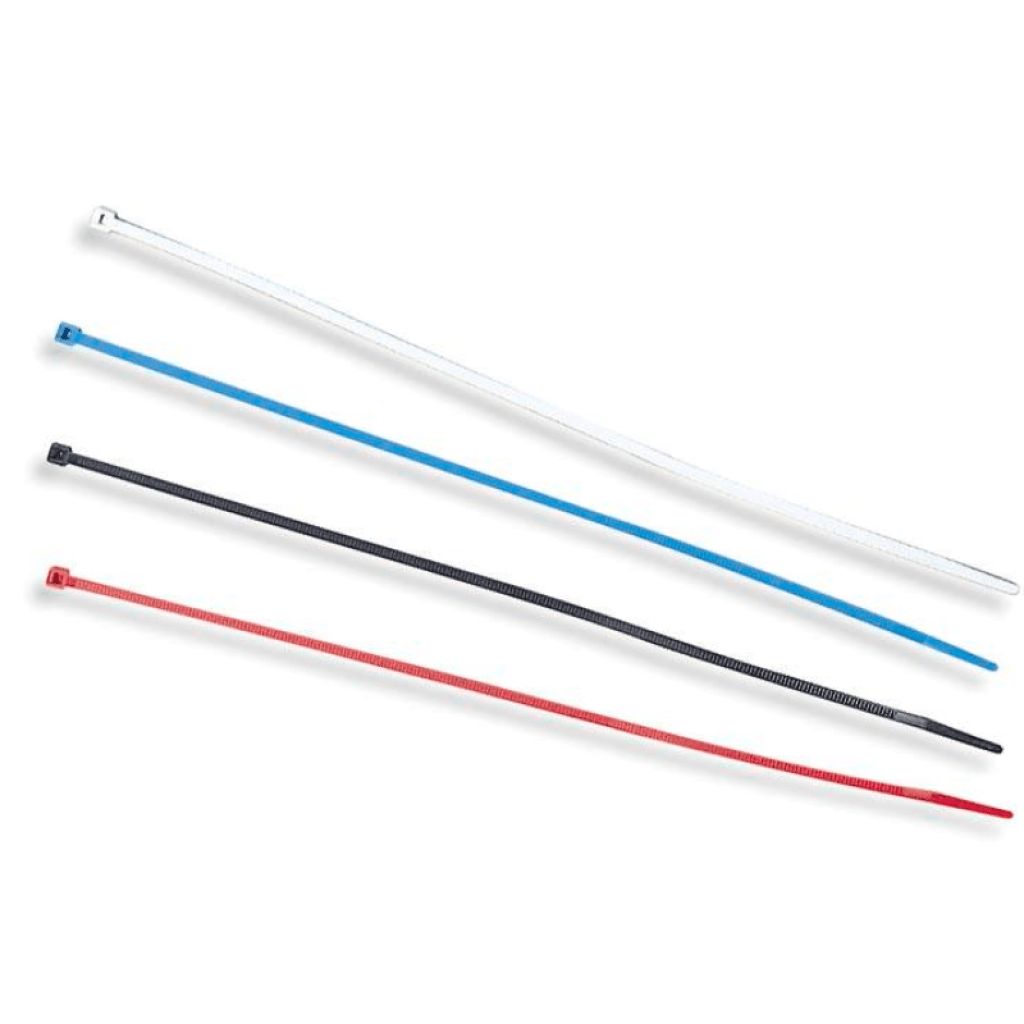 Uni 11in Cable Ties White Blue Red Black (50 per bag) | UCT - 11 - MojoMotoSport.com