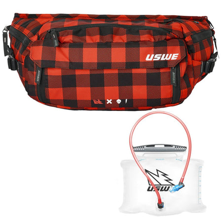 USWE Zulo 6L Hydration Waist Pack Flannel - MojoMotoSport.com