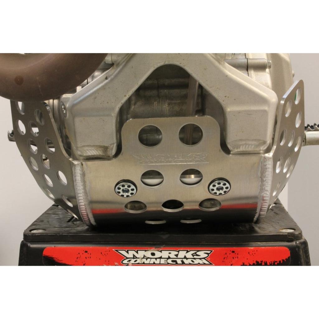 Works Connection Extended Coverage Skid Plate 2019 - 2023 Kawasaki KX Models | 10 - 680 - MojoMotoSport.com