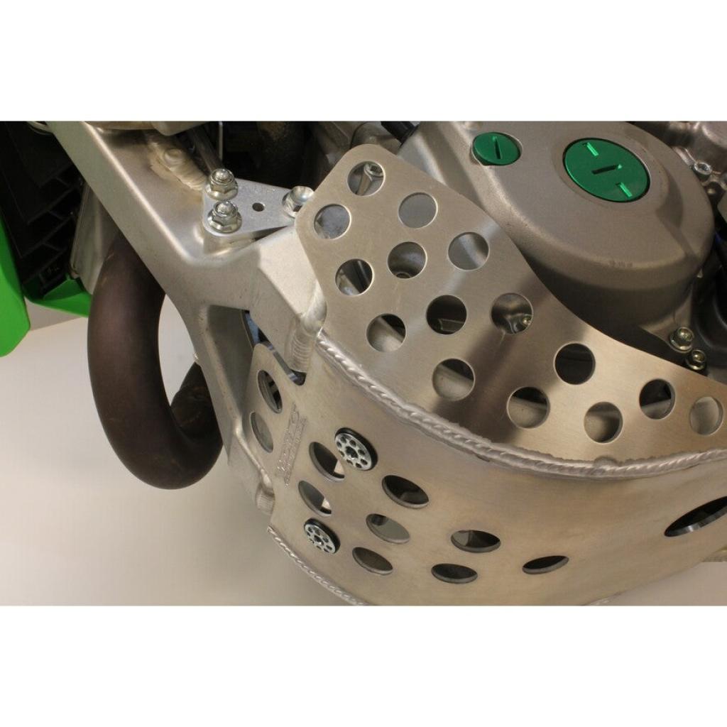 Works Connection Extended Coverage Skid Plate 2019 - 2023 Kawasaki KX Models | 10 - 680 - MojoMotoSport.com