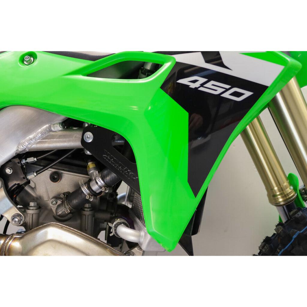Works Connection Radiator Braces Kawasaki 2024+ KX450 | 18 - 301 - MojoMotoSport.com
