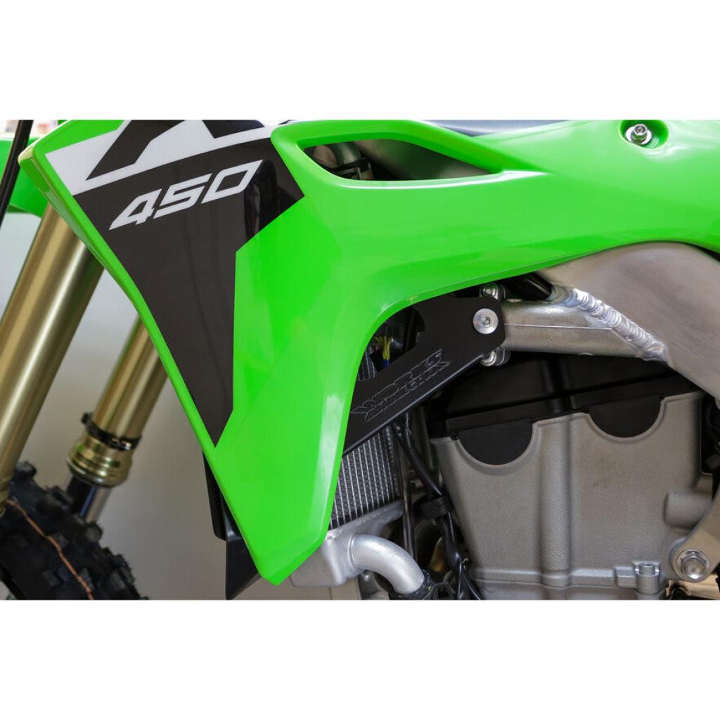 Works Connection Radiator Braces Kawasaki 2024+ KX450 | 18 - 301 - MojoMotoSport.com