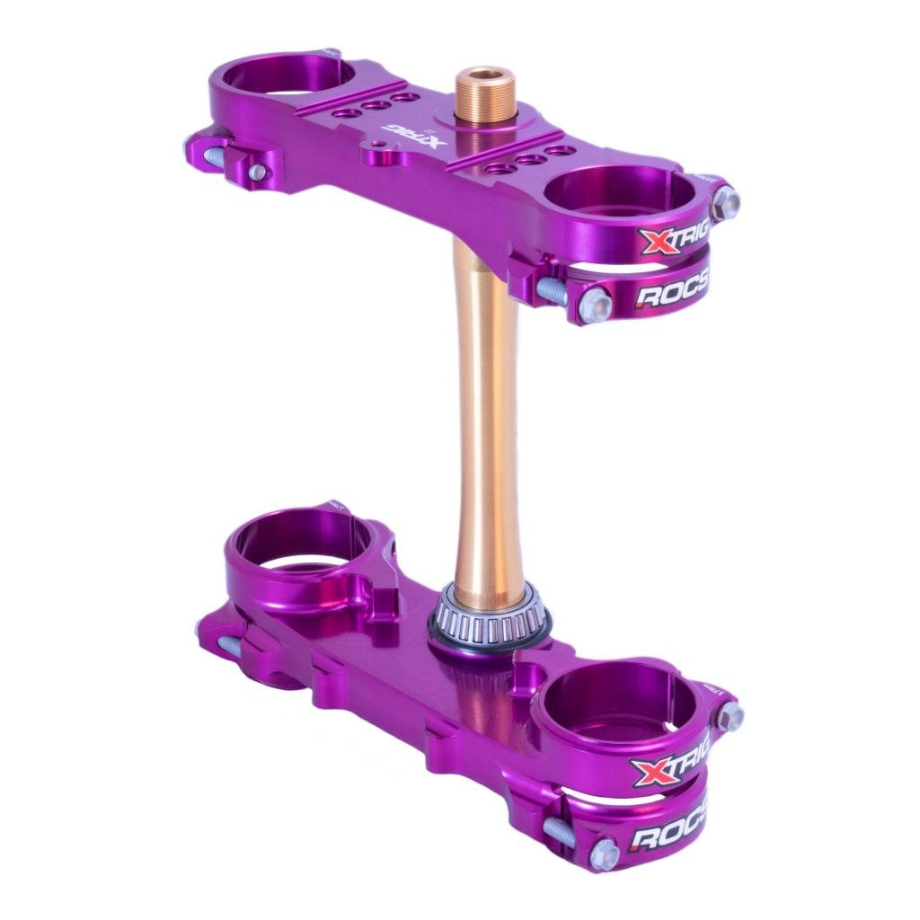X - Trig ROCS Tech 22mm Offset Triple Clamps 2023+ Yamaha YZ450F/2024 YZ250F | 501330801501 - MojoMotoSport.com