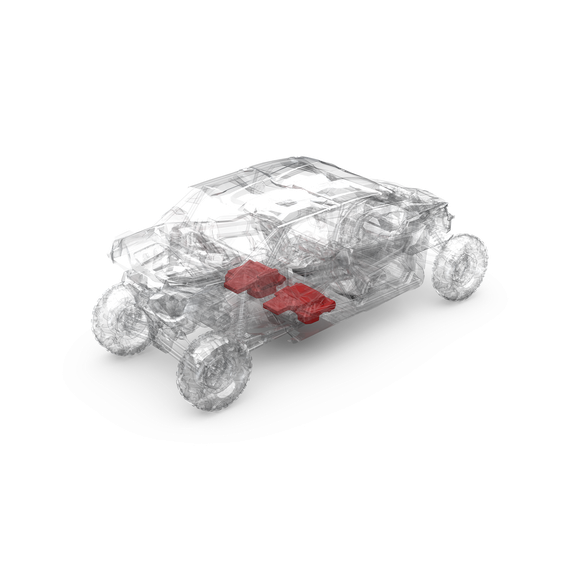 Rockford Fosgate 1,000 Watt Can-Am X3 MAX Rear Subwoofer Solution (Gen-3) | X317MAX-RSS