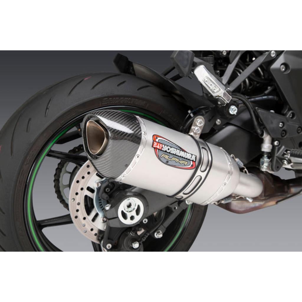 Yoshimura Alpha Slip - On Exhaust For Kawasaki Ninja 1000SX (2020 - 2023) | 14161BP520 - MojoMotoSport.com