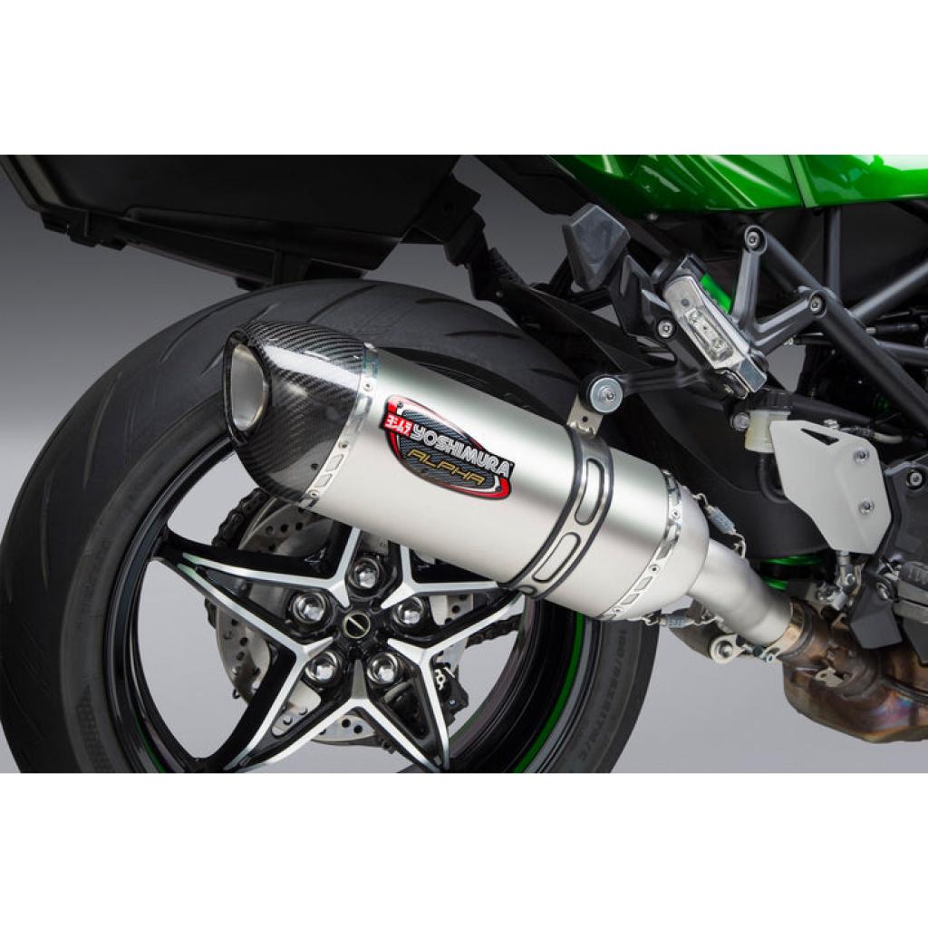 Yoshimura Alpha Slip - On Exhaust For Kawasaki Ninja H2 SX (2018 - 2021) | 14210BM520 - MojoMotoSport.com