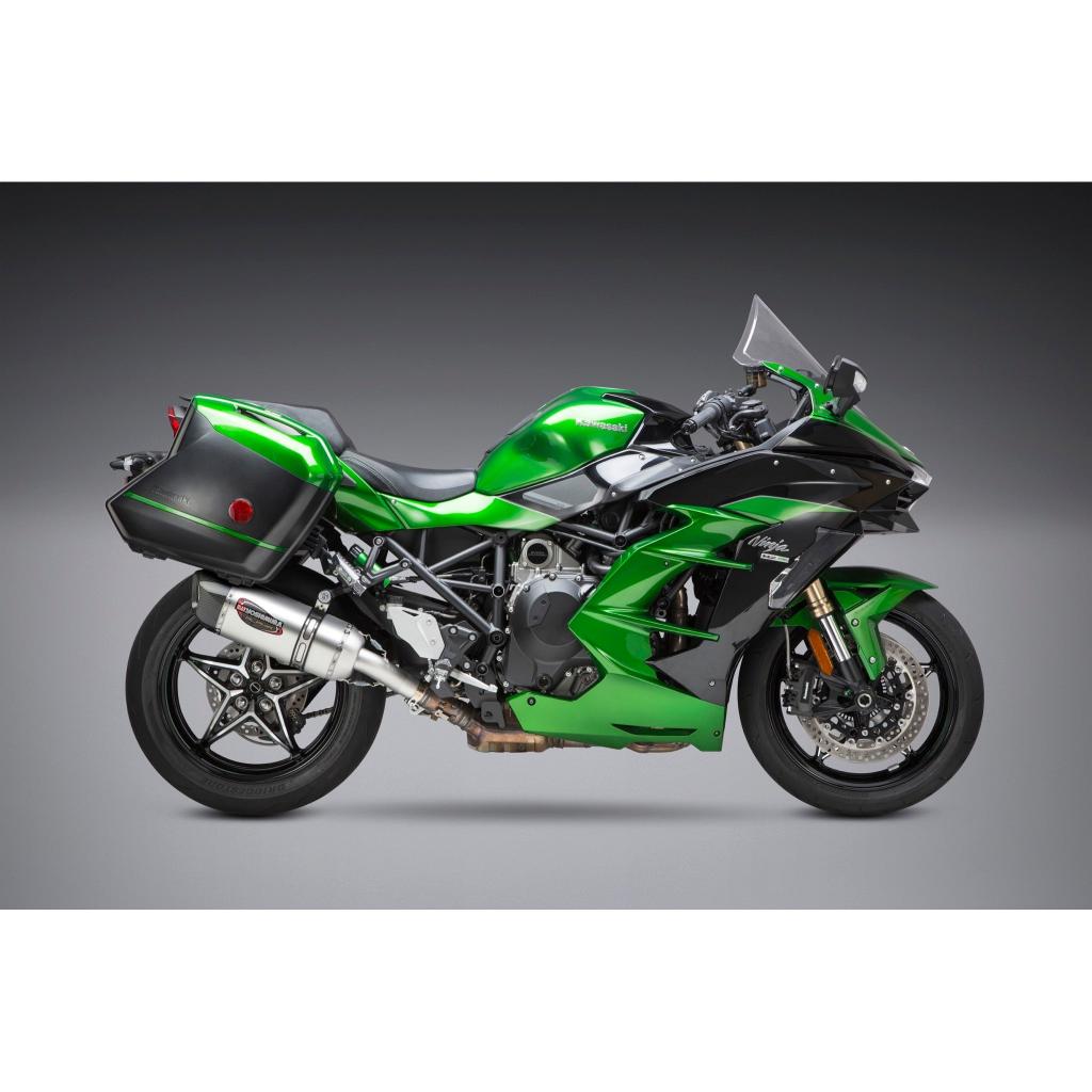 Yoshimura Alpha Slip - On Exhaust For Kawasaki Ninja H2 SX (2018 - 2021) | 14210BM520 - MojoMotoSport.com