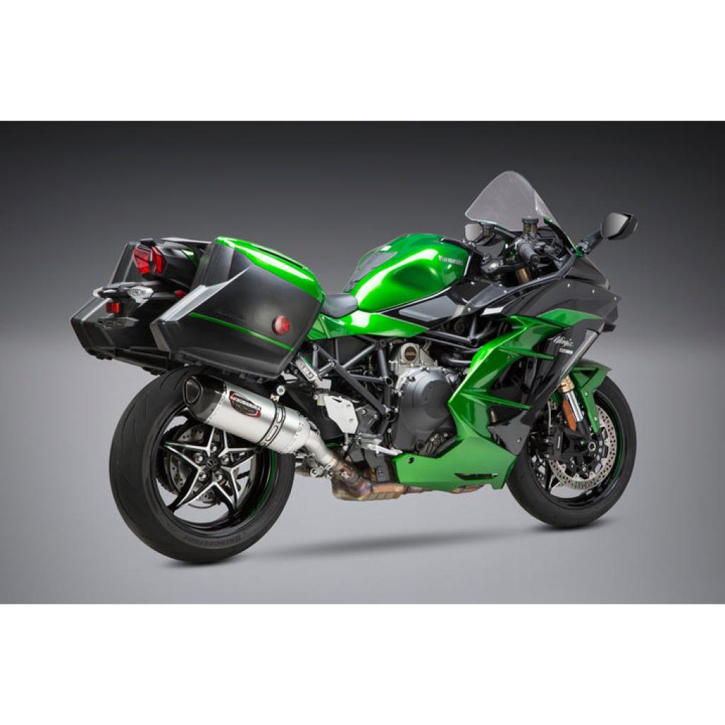 Yoshimura Alpha Slip - On Exhaust For Kawasaki Ninja H2 SX (2018 - 2021) | 14210BM520 - MojoMotoSport.com