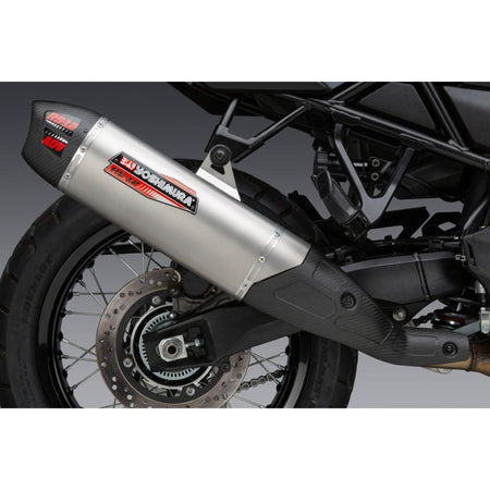 Yoshimura RS - 12 Slip - On Stainless Muffler 2023 Suzuki V - Strom 800 | 11710BS520 - MojoMotoSport.com